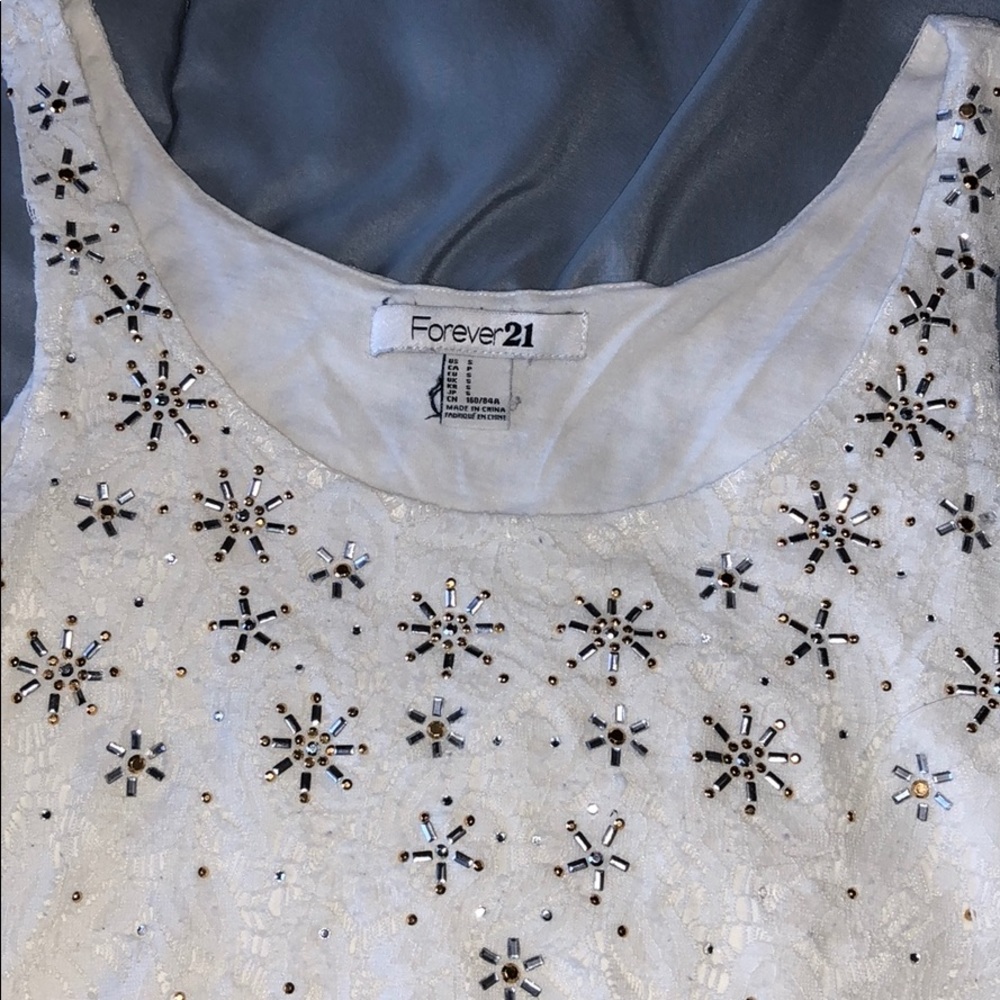 Crop top with embellishments